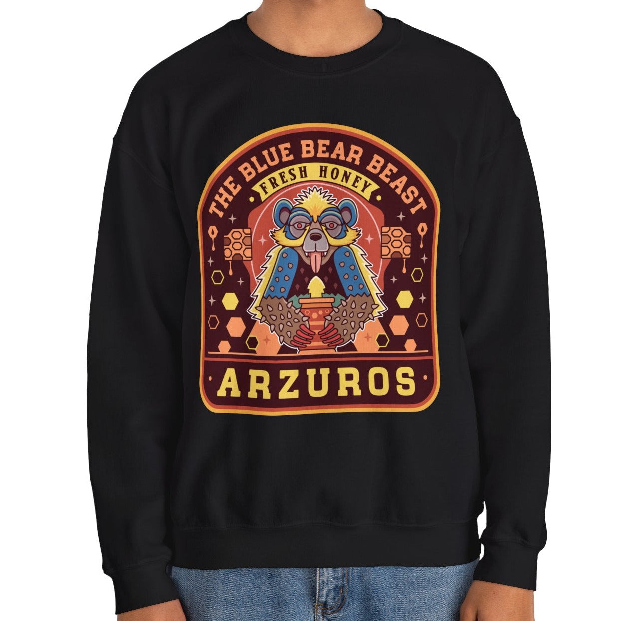 Arzuros Honey Emblem Crewneck Sweatshirt