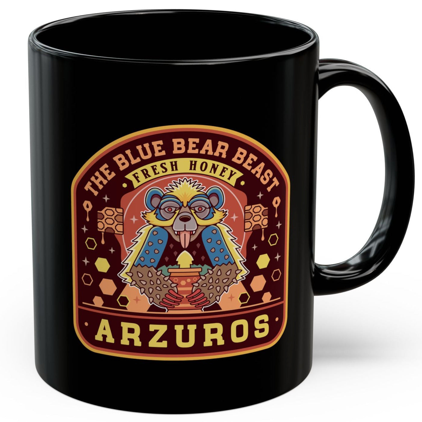 Arzuros Honey Emblem Black Mug