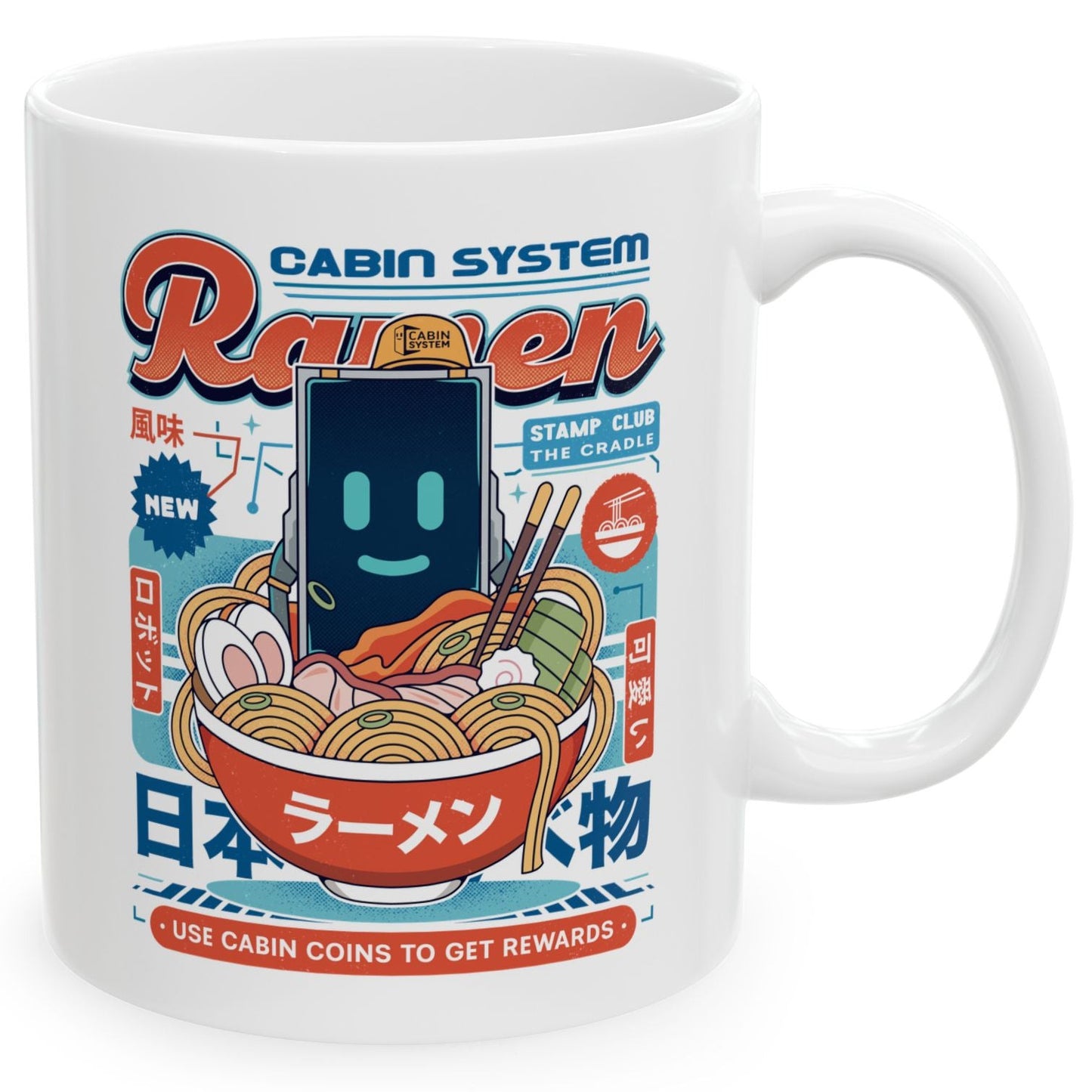 Cabin Coins Ramen Vintage Ceramic Mug