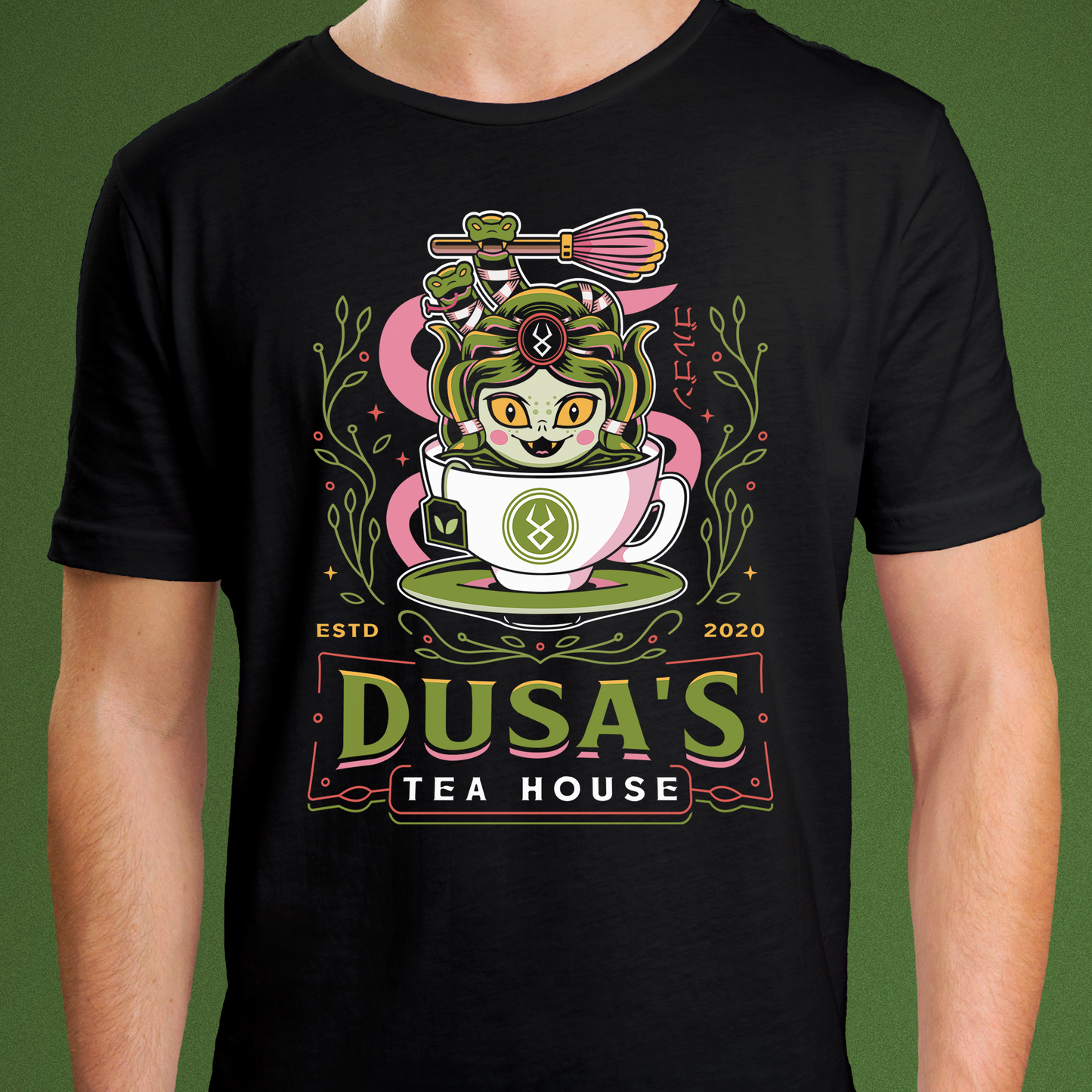 Dusa Green Tea Emblem Unisex T-Shirt