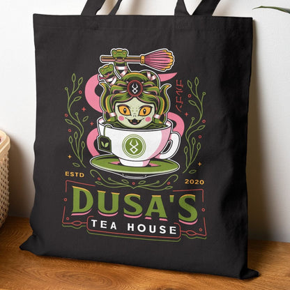 Dusa Green Tea Emblem Tote Bag