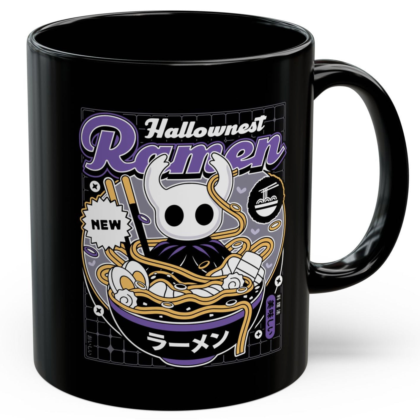 Hallownest Ramen Aesthetic Black Mug