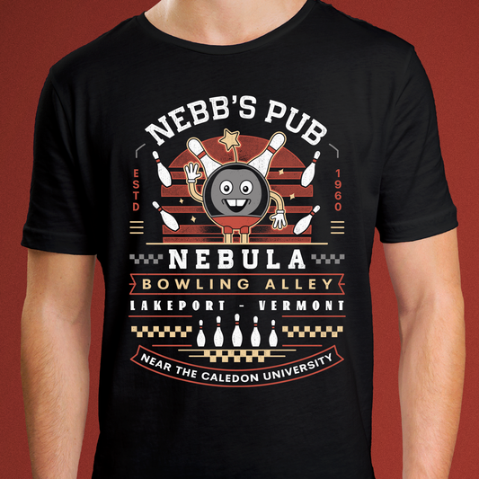 Nebb Bowling Mascot Emblem Unisex T-Shirt