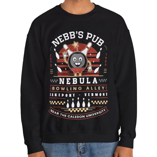 Nebb Bowling Mascot Emblem Crewneck Sweatshirt