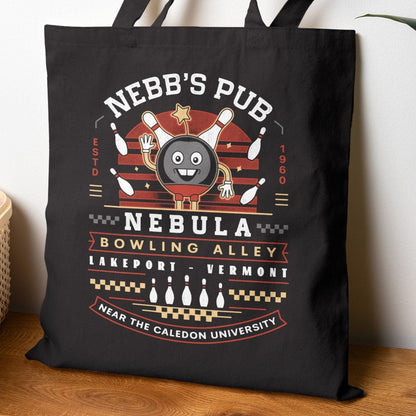 Nebb Bowling Mascot Emblem Tote Bag