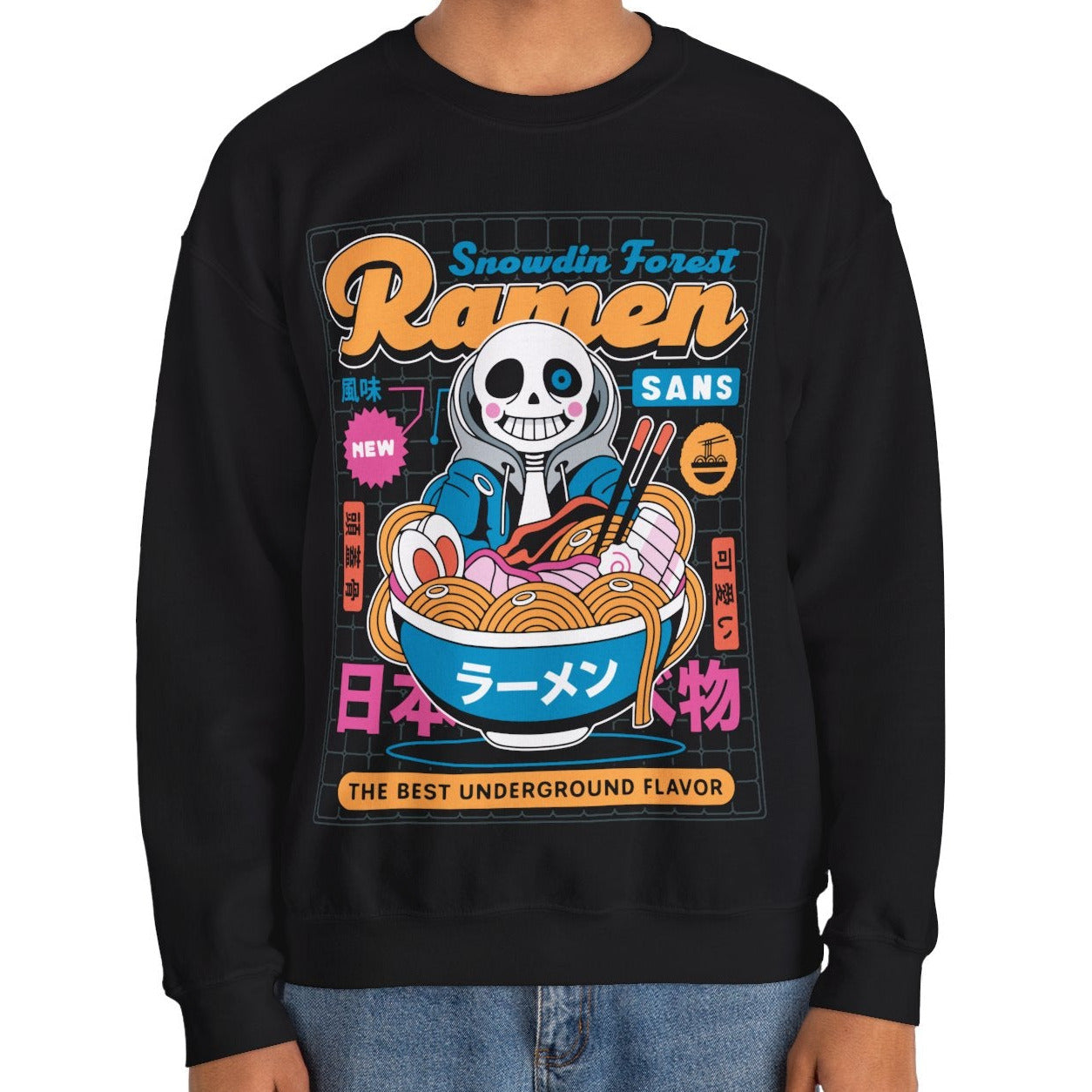 Snowdin Forest Ramen Aesthetic Crewneck Sweatshirt
