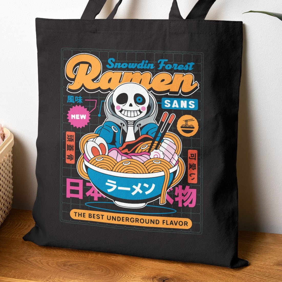 Snowdin Forest Ramen Aesthetic Tote Bag