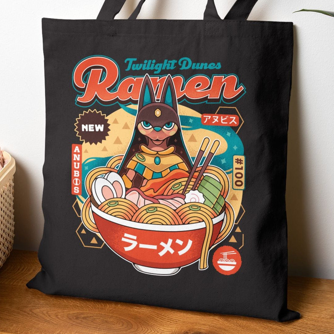 Twilight Dunes Ramen Vintage Tote Bag