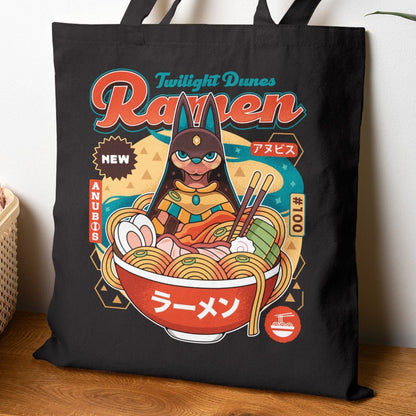 Twilight Dunes Ramen Vintage Tote Bag