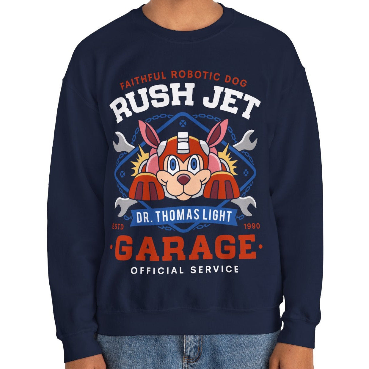 Dr Thomas Light Garage Crewneck Sweatshirt