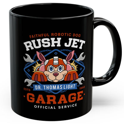 Dr Thomas Light Garage Black Mug