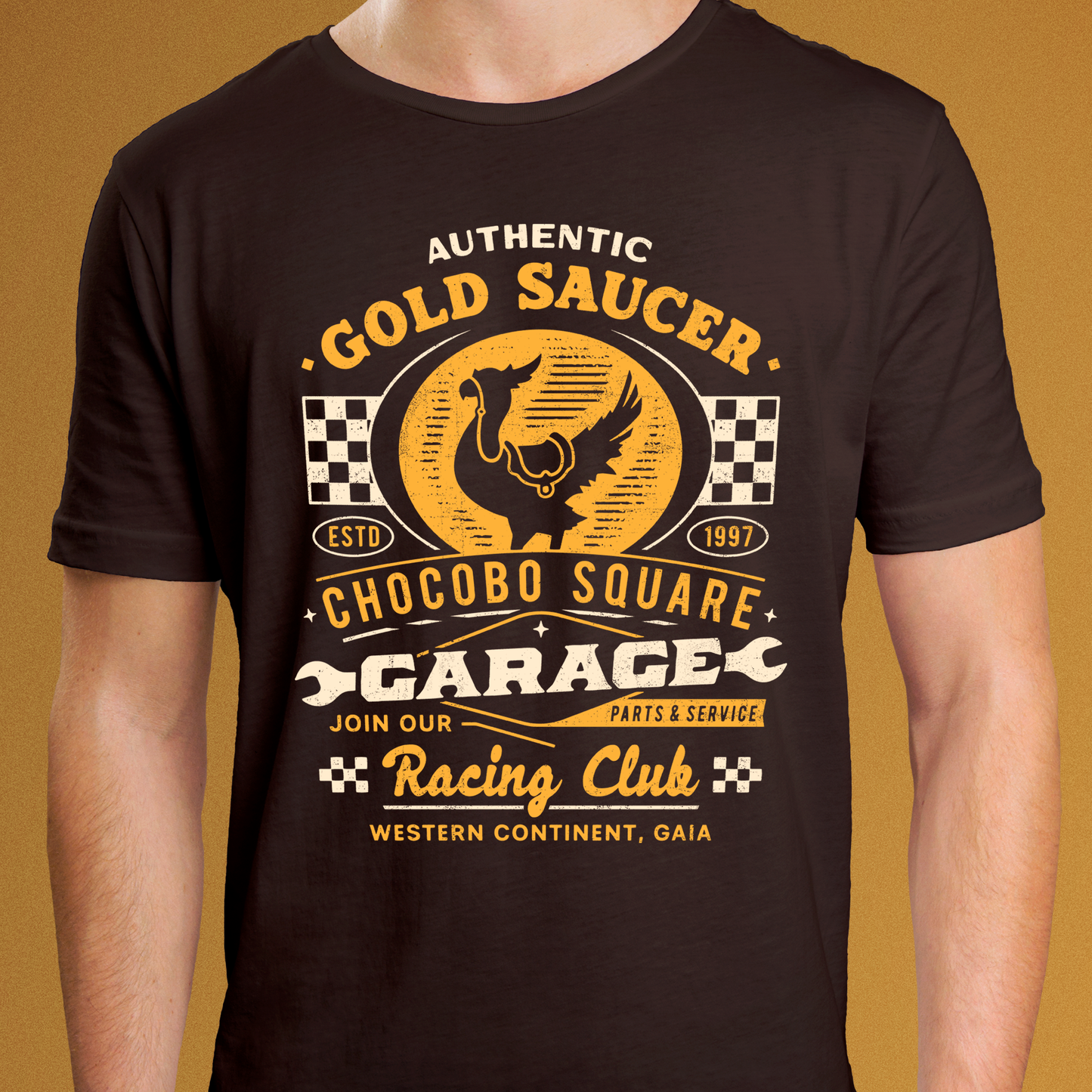 Gold Saucer Garage Vintage Unisex T-Shirt