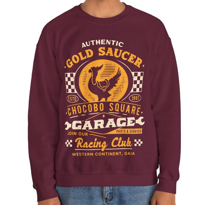 Gold Saucer Garage Vintage Crewneck Sweatshirt