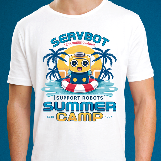 Servbot Summer Camp Vintage Unisex T-Shirt