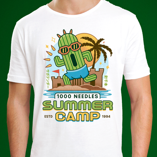 Cactuar Summer Camp Vintage Unisex T-Shirt