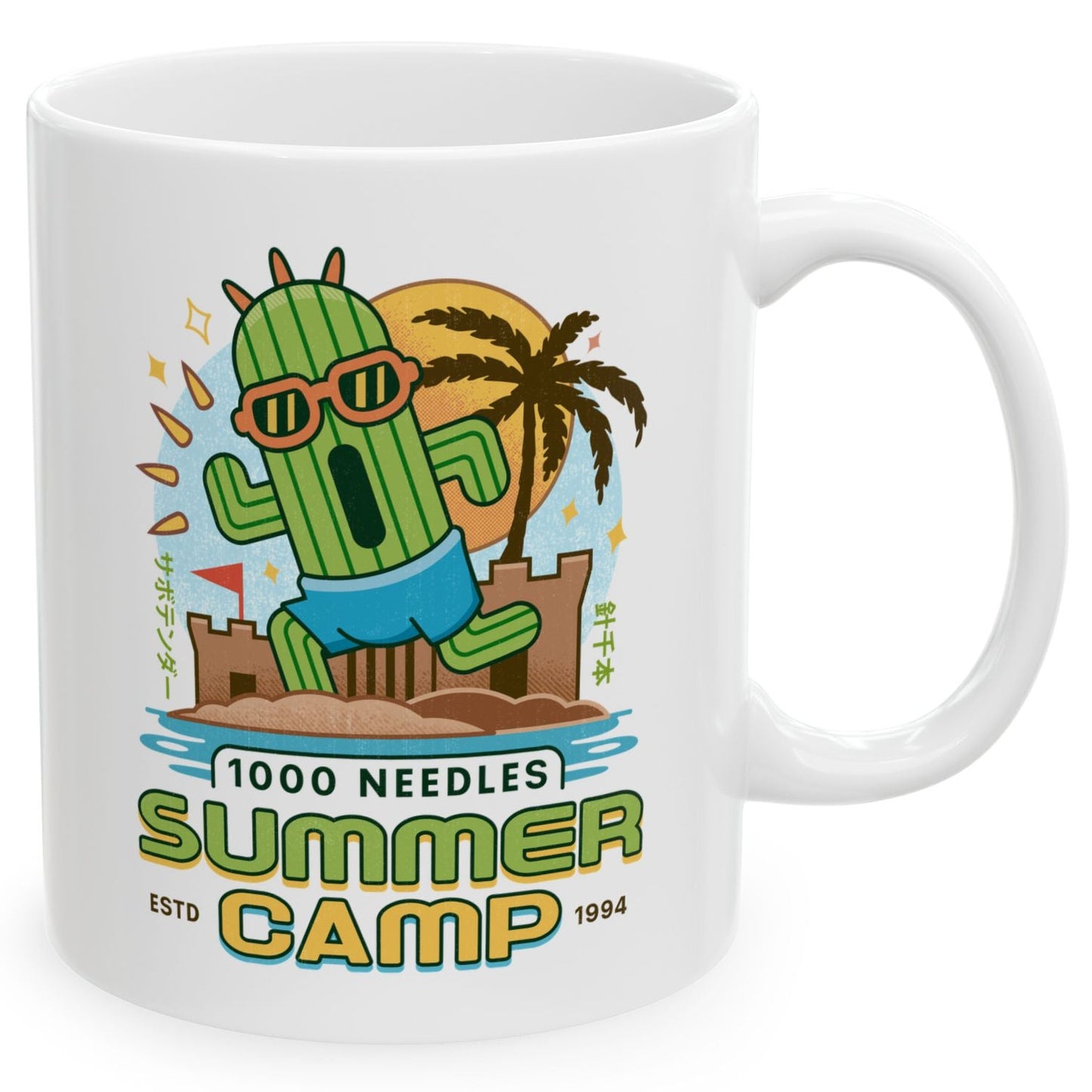 Cactuar Summer Camp Vintage Ceramic Mug