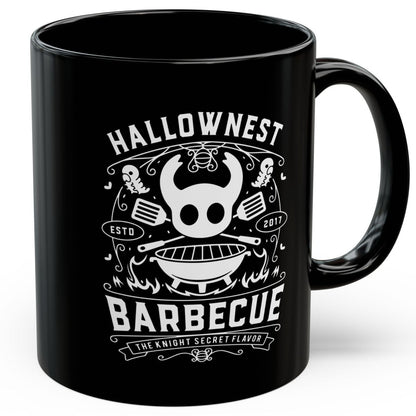 Hallownest Barbecue Emblem Black Mug