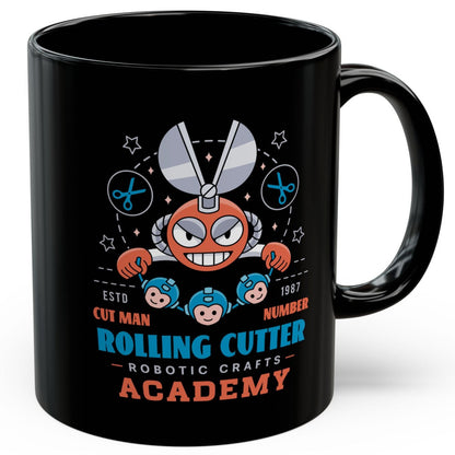 Rolling Cutter Academy Black Mug