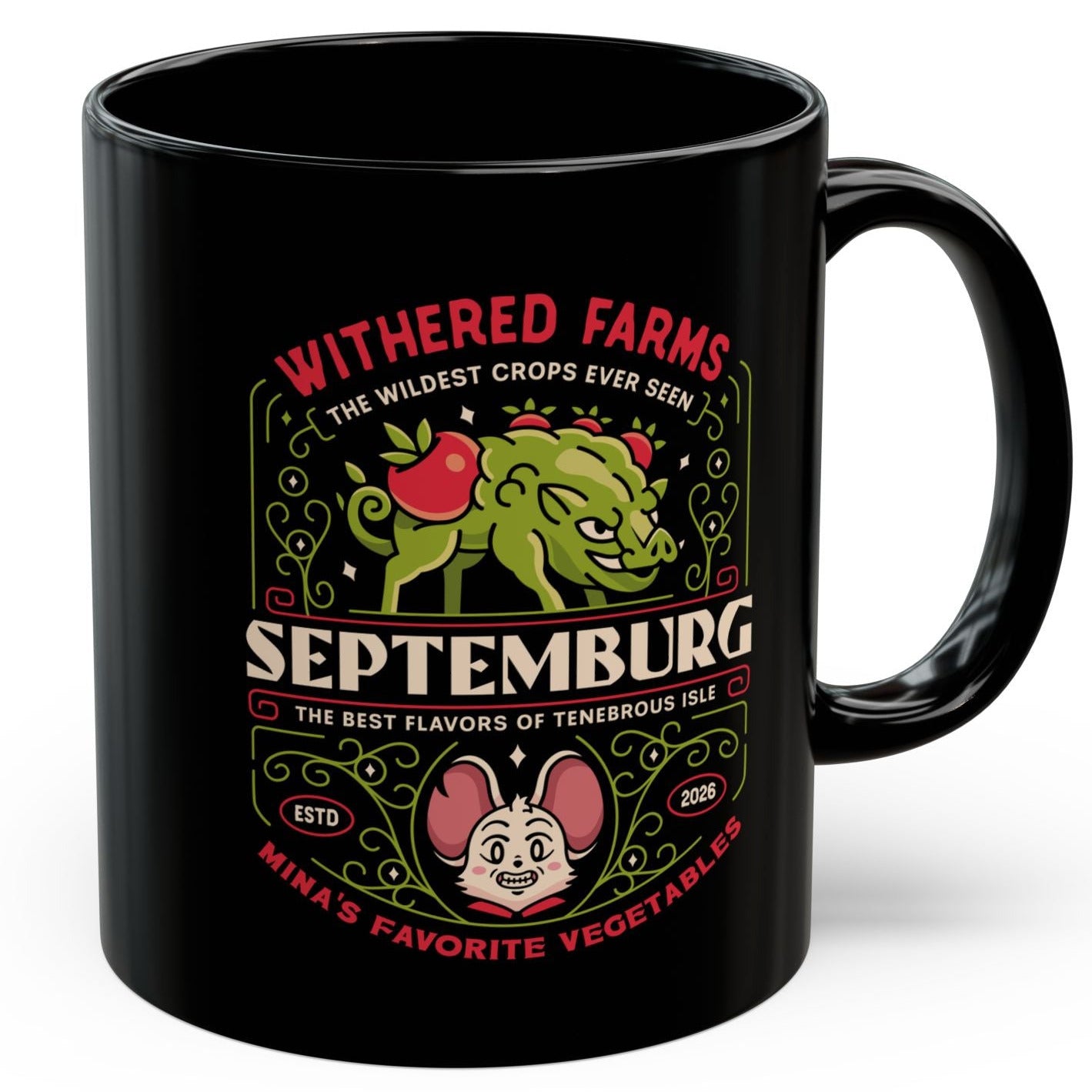 Septemburg Withered Farms Crest Black Mug