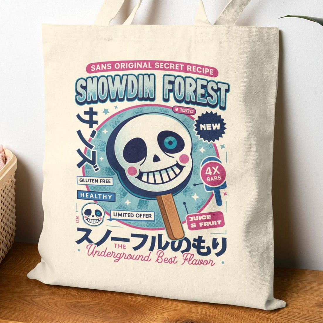 Snowdin Forest Ice Cream Tote Bag