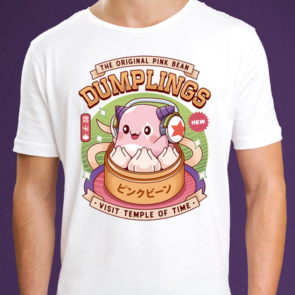 Pink Bean Dumplings Vintage Unisex T-Shirt