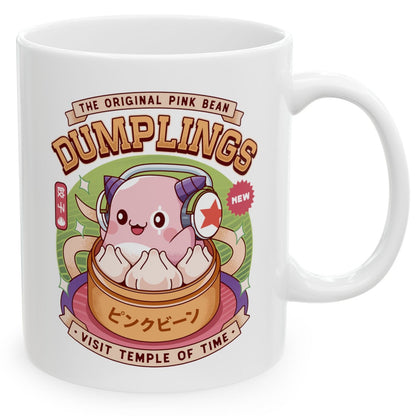 Pink Bean Dumplings Vintage Ceramic Mug