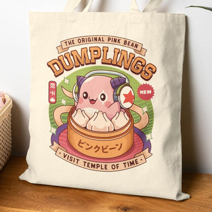 Pink Bean Dumplings Vintage Tote Bag