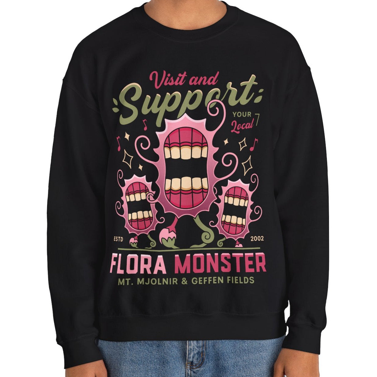 Support Geffen Field Flora Crewneck Sweatshirt