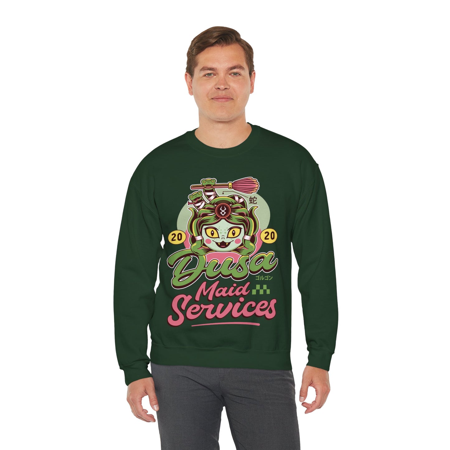 Dusa Maid Emblem Crewneck Sweatshirt