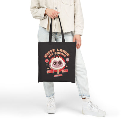 Lamb Ice Cream Cotton Canvas Tote Bag