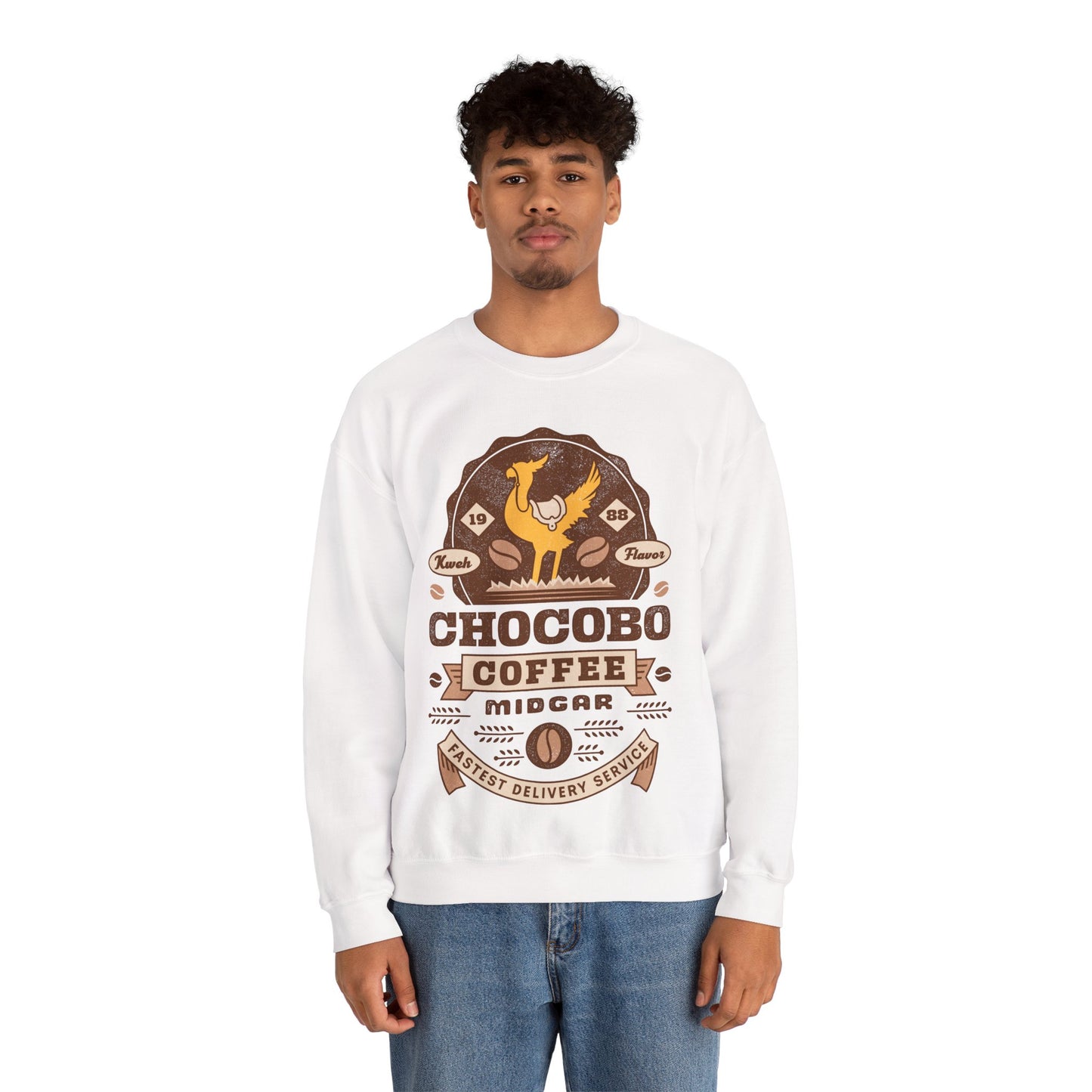 Chocobo Coffee Vintage Unisex Crewneck Sweatshirt