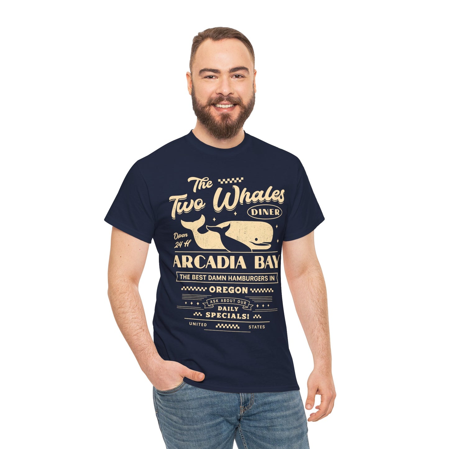 The Two Whales Diner Emblem Unisex T-Shirt