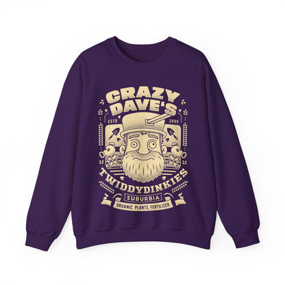 Crazy Dave Emblem Grunge Crewneck Sweatshirt