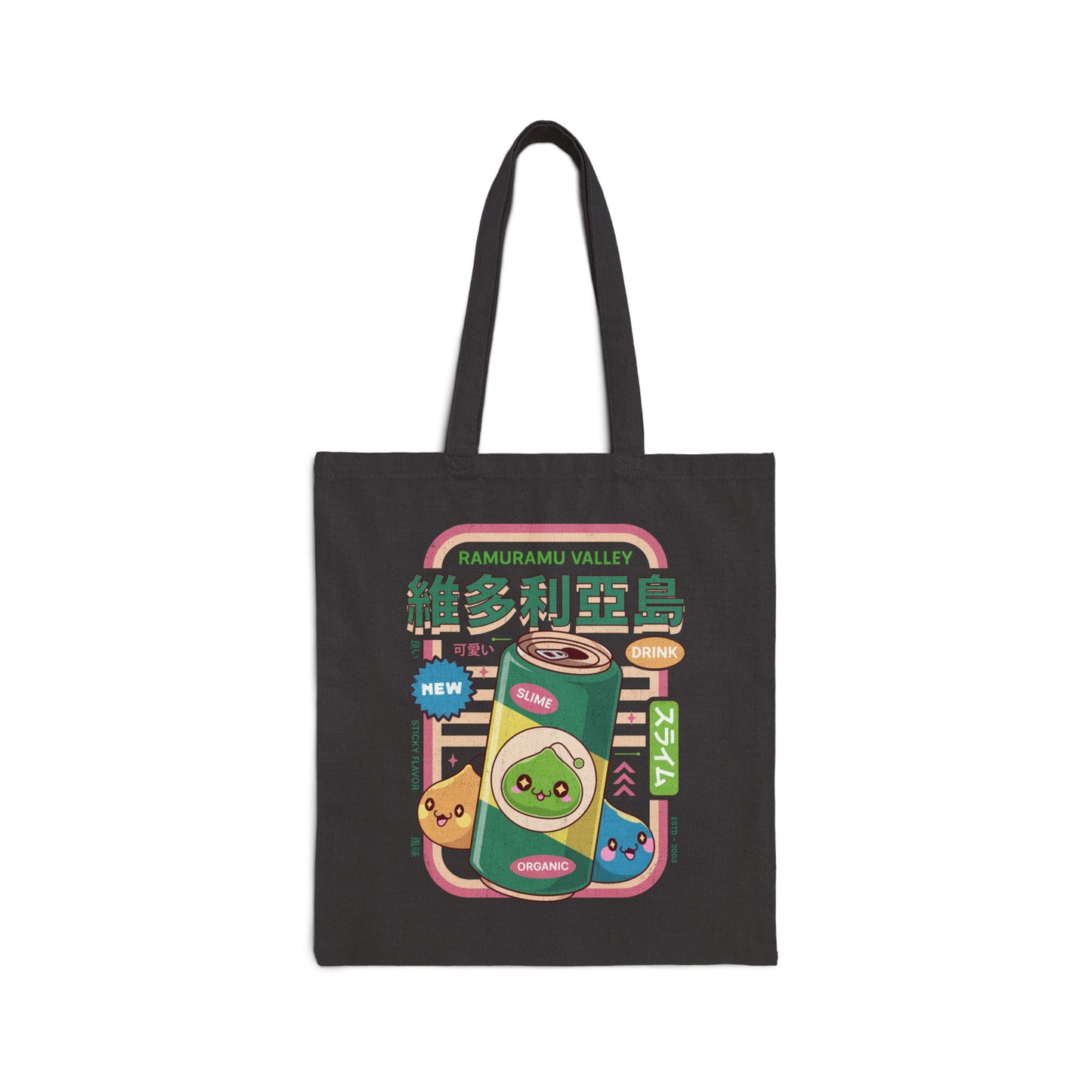 Ramuramu Valley Energy Drink Cotton Canvas Tote Bag