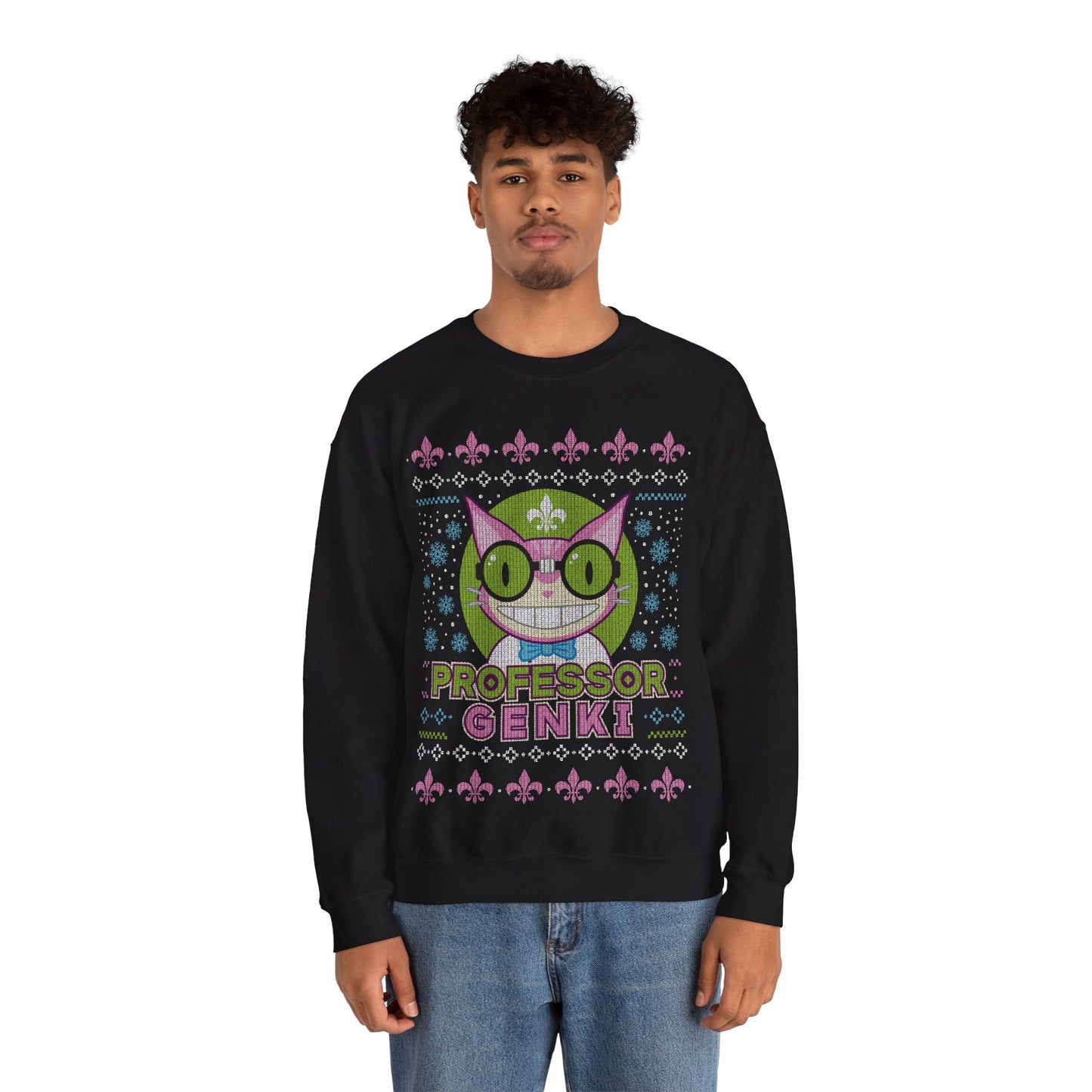 Steelport Cat Ugly Sweater Unisex Crewneck Sweatshirt