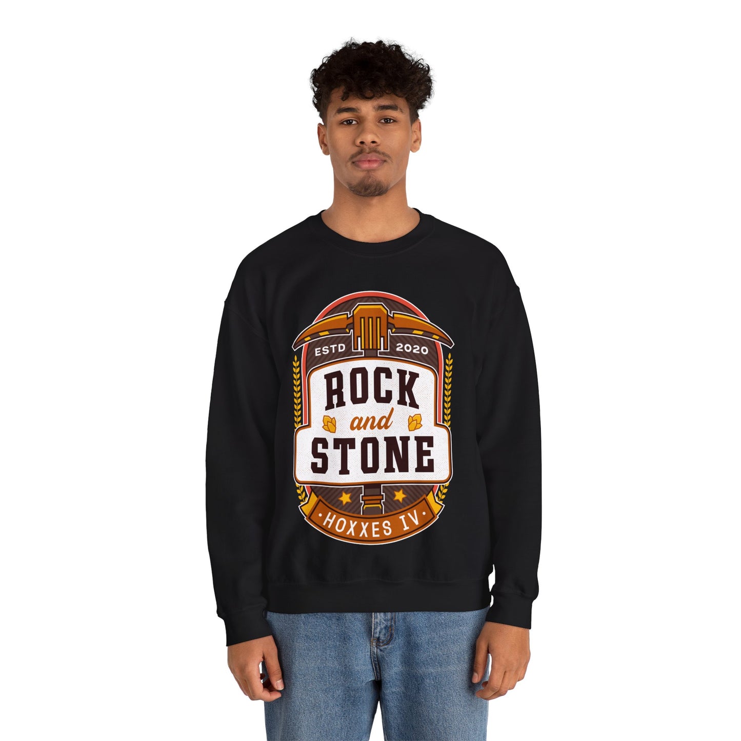 Rock And Stone Emblem Unisex Crewneck Sweatshirt