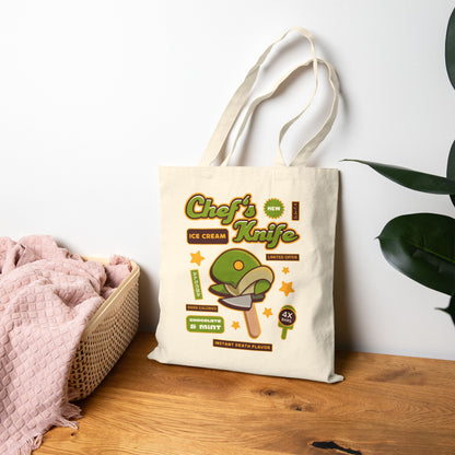 Tonberry Ice Cream Cotton Canvas Tote Bag