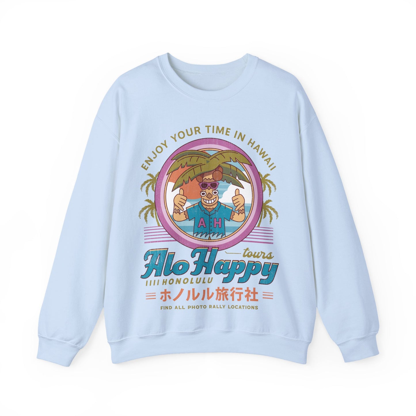 Alo Happy Tours Vintage Unisex Crewneck Sweatshirt