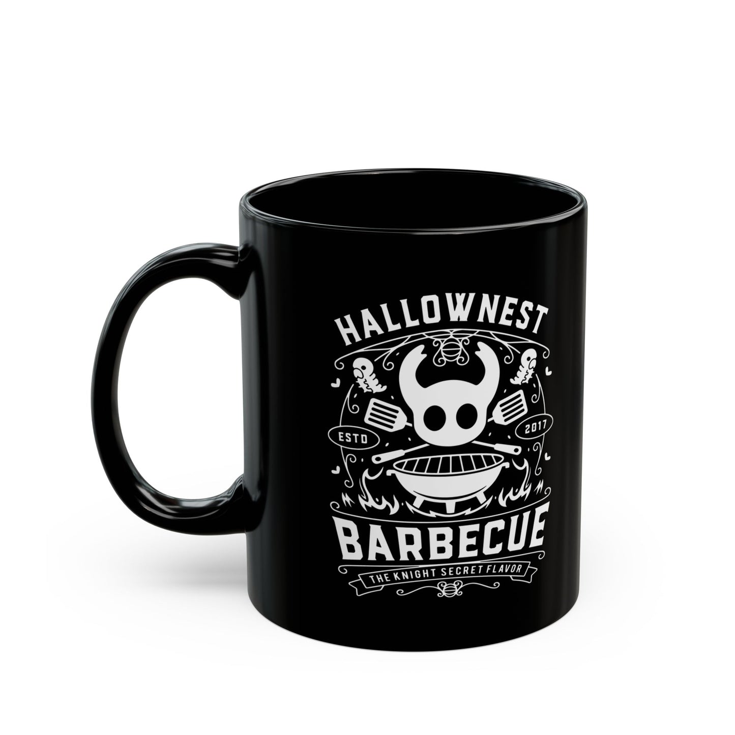 Hallownest Barbecue Emblem Black Mug