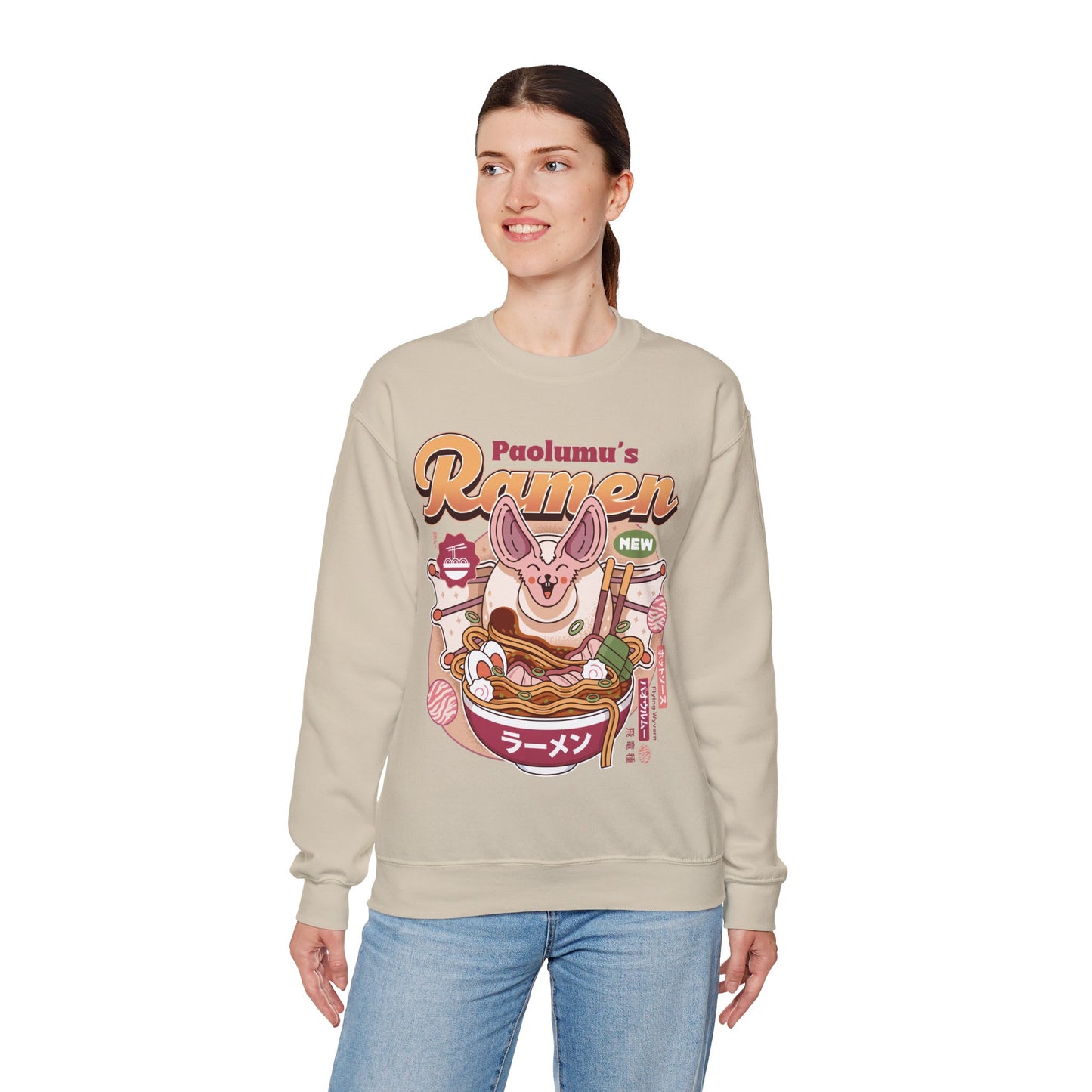 Paolumu Ramen Vintage Crewneck Sweatshirt