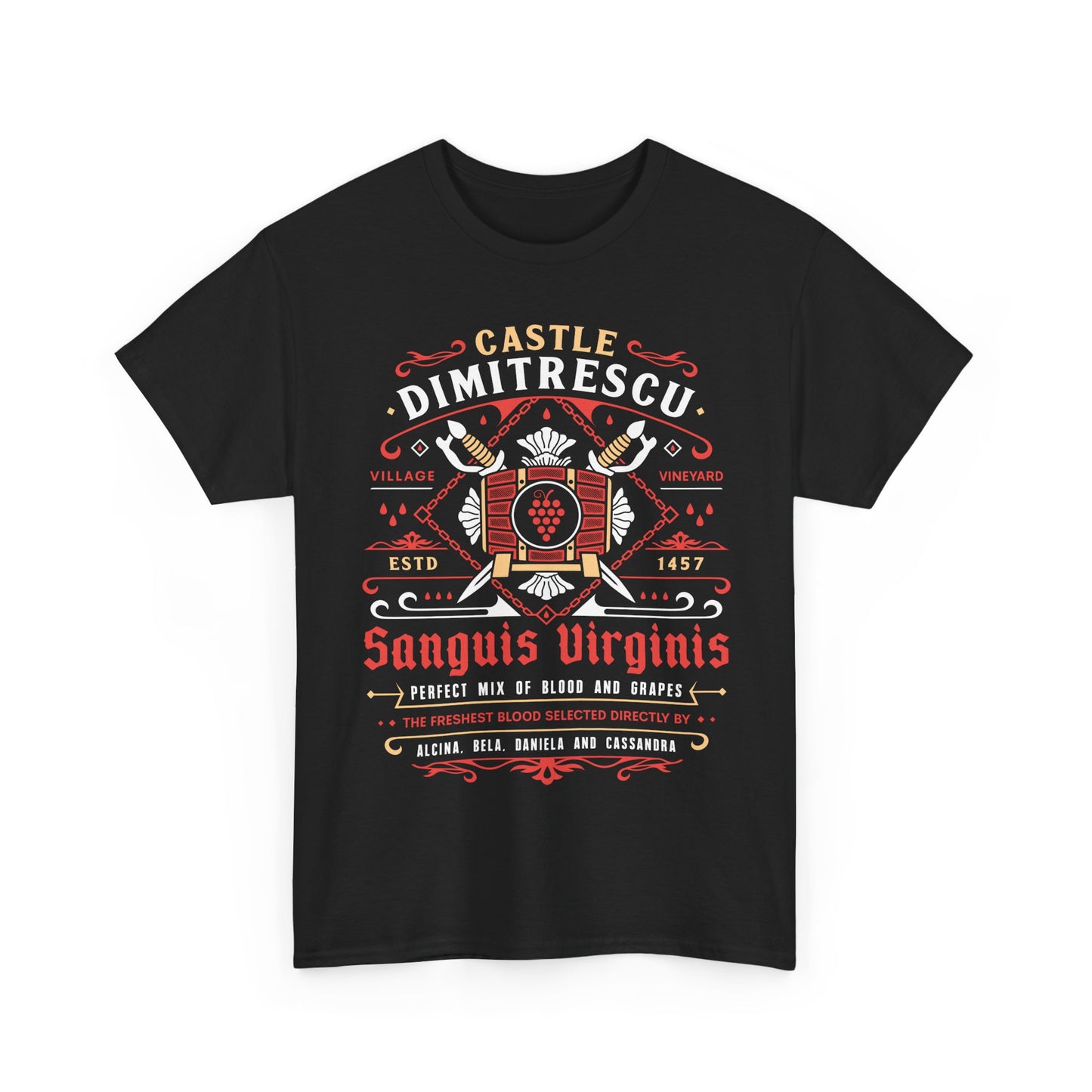 Castle Dimitrescu Vineyard Crest Unisex T-Shirt