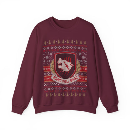 Hound Wolf Squad Christmas Unisex Crewneck Sweatshirt