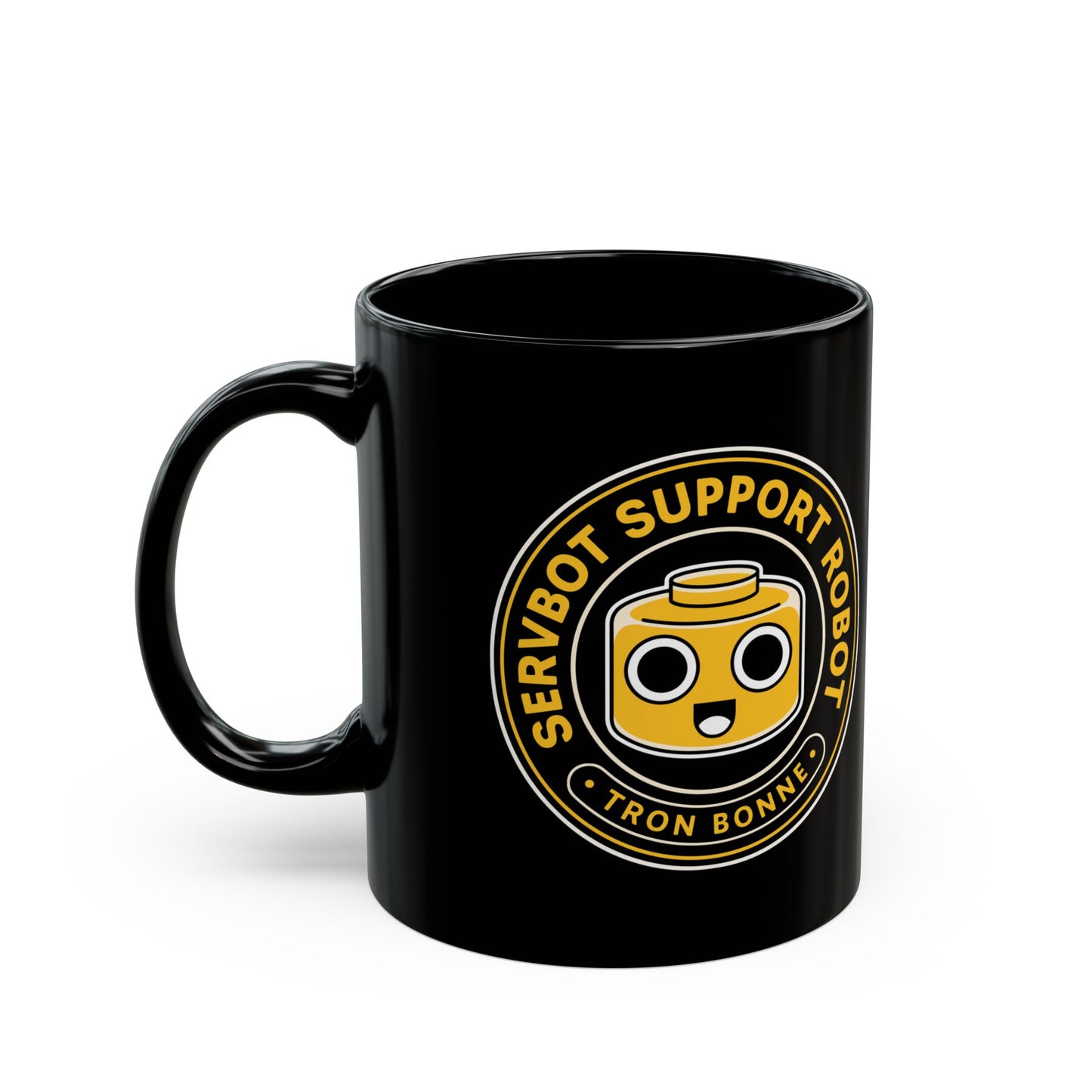 Servbot Vintage Crest Black Mug