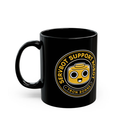 Servbot Vintage Crest Black Mug