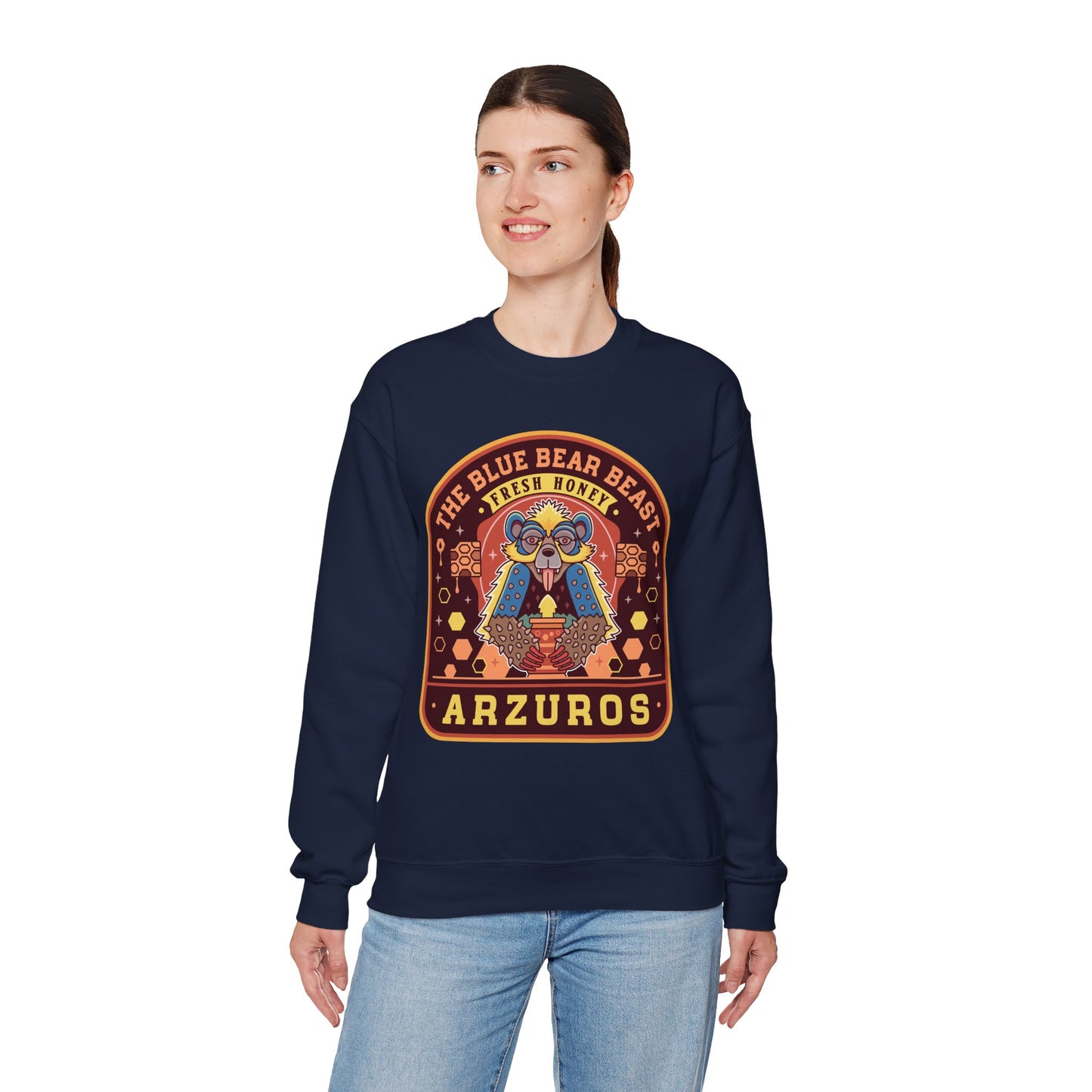 Arzuros Honey Emblem Crewneck Sweatshirt