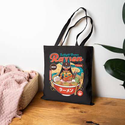 Twilight Dunes Ramen Vintage Tote Bag