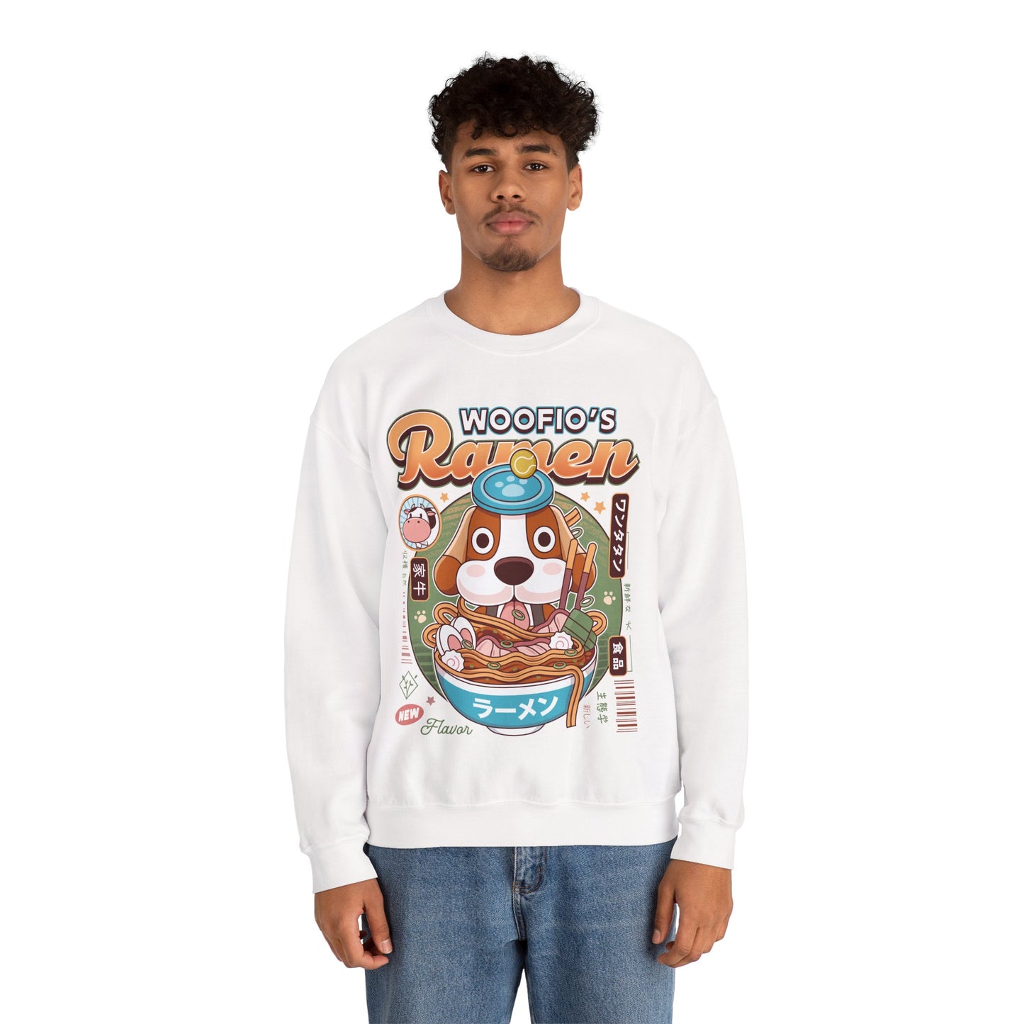 Woofio Vintage Ramen Unisex Crewneck Sweatshirt