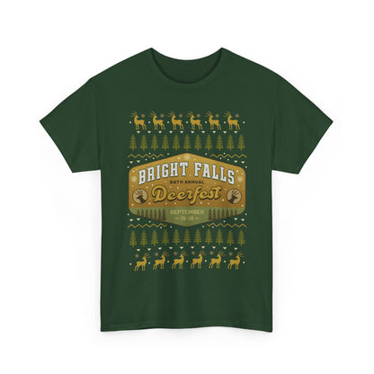 Deerfest Bright Falls Ugly Sweater Unisex T-Shirt
