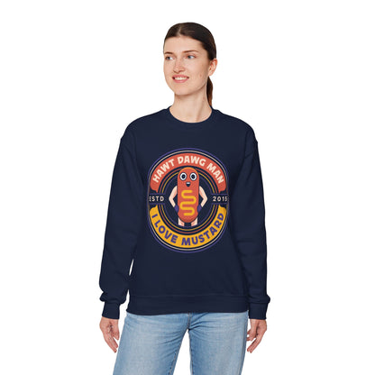 Hawt Dawg Man Emblem Unisex Crewneck Sweatshirt