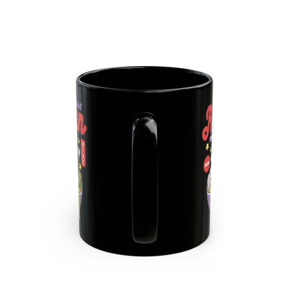 Jax Purple Rabbit Ramen Black Mug